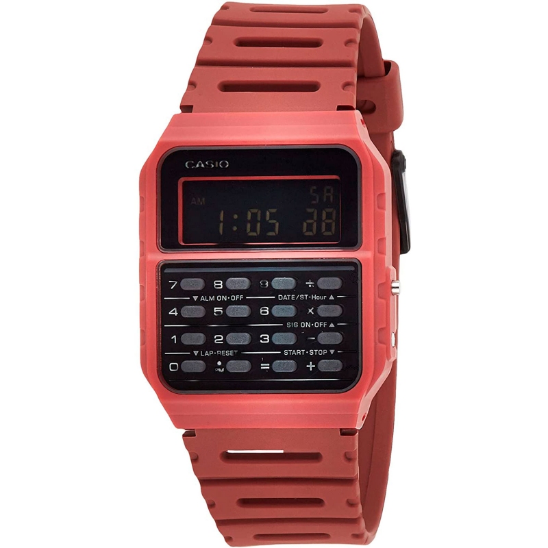 CASIO Casio Vintage Ca-53wf-4bdf Reloj De Pulsera Digital Para Unisex Color Rojo