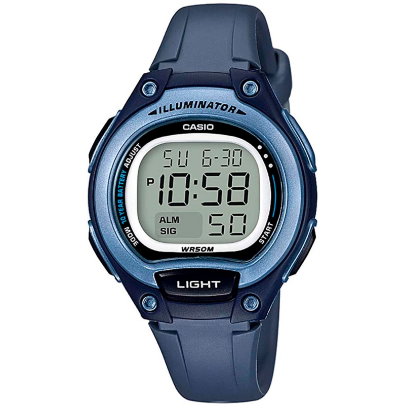CASIO Casio Collection Lw-203-2avef Reloj De Pulsera Digital Para Mujer Color Azul