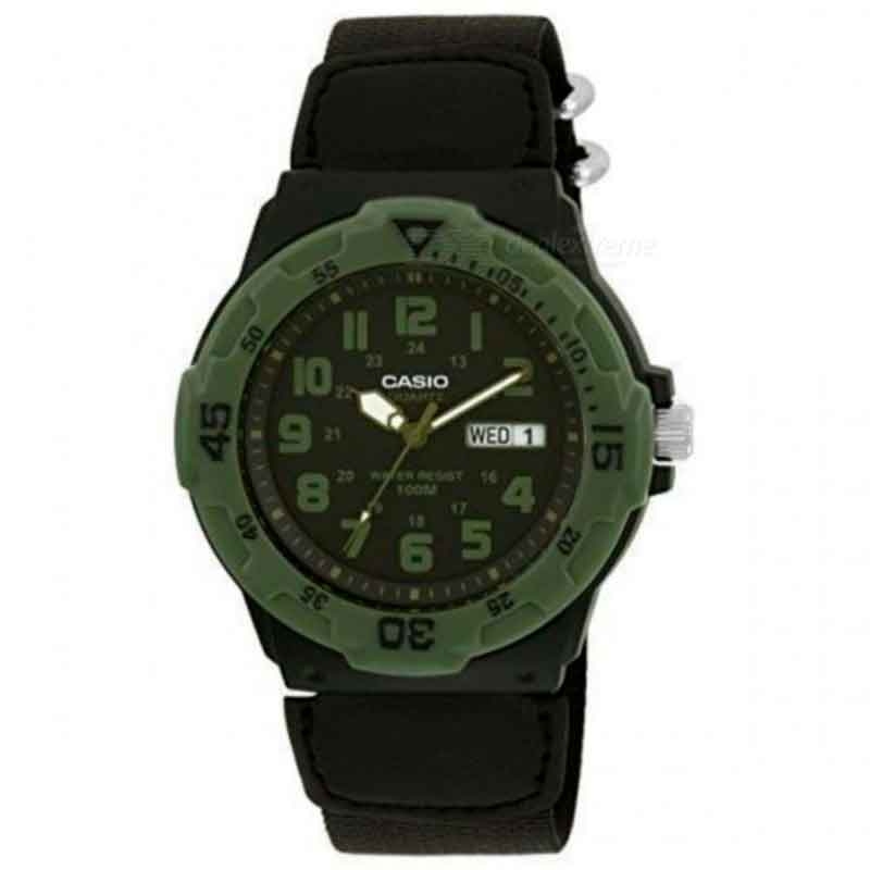 CASIO Casio  Mrw-200hb-1b Reloj De Pulsera Analógico Para Hombre Color Verde