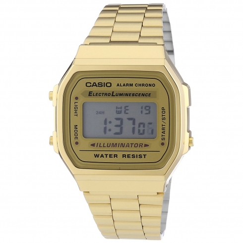 CASIO Casio Collection A168wg-9ef Reloj De Pulsera Digital Para Unisex Color Dorado