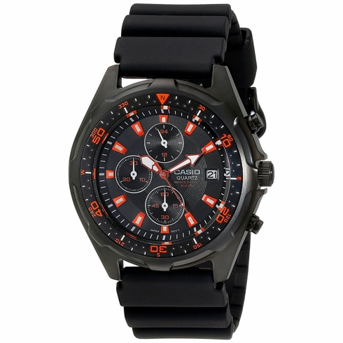 CASIO Casio Sports Amw-370b-1a1vcf Reloj De Pulsera Analógico Para Hombre Color Negro