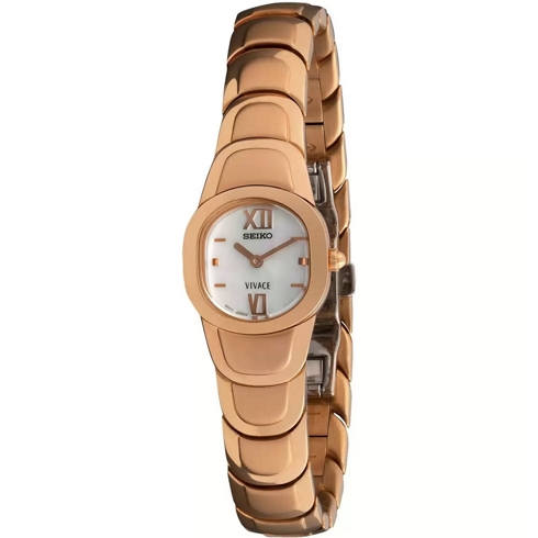 Seiko Seiko Vivace Suj-694 Reloj De Pulsera Analógico Para Mujer Color Dorado