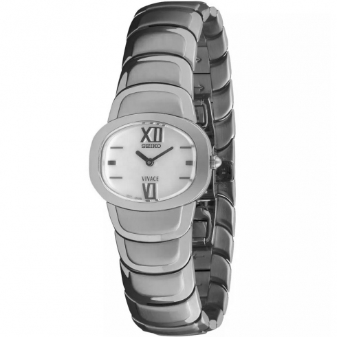 Seiko Seiko Vivace Suj551 Reloj De Pulsera Analógico Para Mujer Color Plateado
