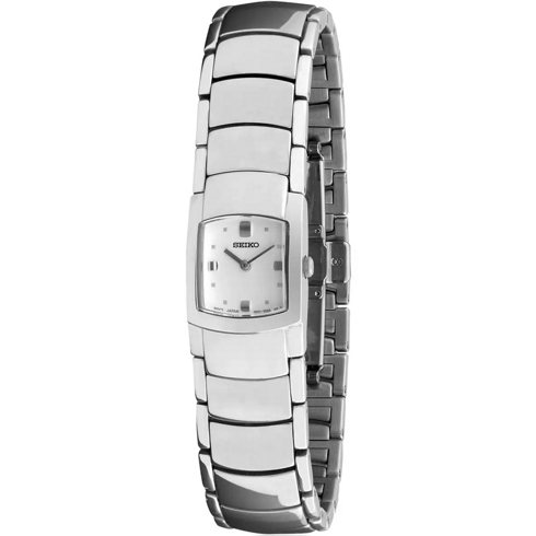 Seiko Seiko  Suj685 Reloj De Pulsera Analógico Para Mujer Color Plateado