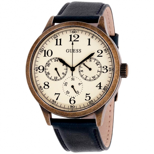 Guess Guess Gents Trend W1101g2 Reloj De Pulsera Analógico Para Hombre Color Beige