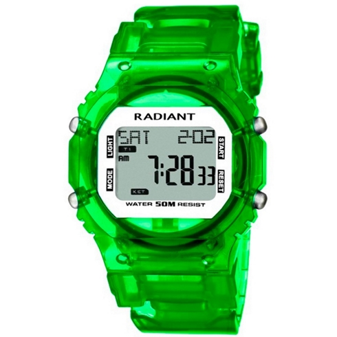 Radiant Radiant New Rainbow Ra-121604 Reloj De Pulsera Digital Para Unisex Color Verde