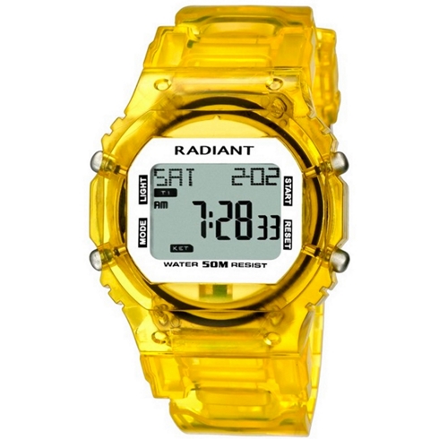 Radiant Radiant New Rainbow Ra-121605 Reloj De Pulsera Digital Para Unisex Color Amarill
