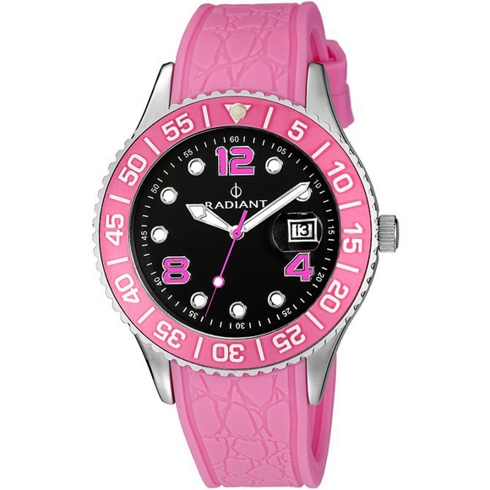 Radiant Radiant New Print Ra-119601 Reloj De Pulsera Analógico Para Mujer Color Rosa