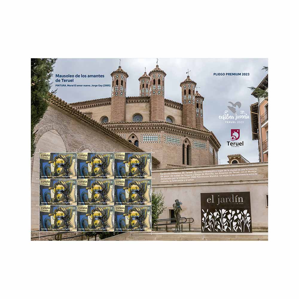 Pliego premium Mural El amor nuevo. Jorge Gay Correos