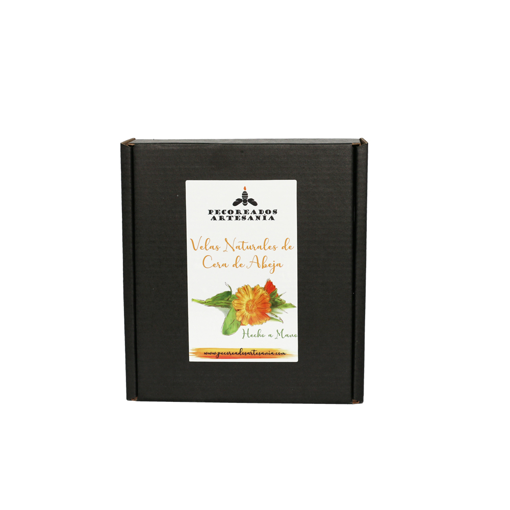 Pecoreados Artesanía Velas naturales de cera de abeja. Caléndula 5.