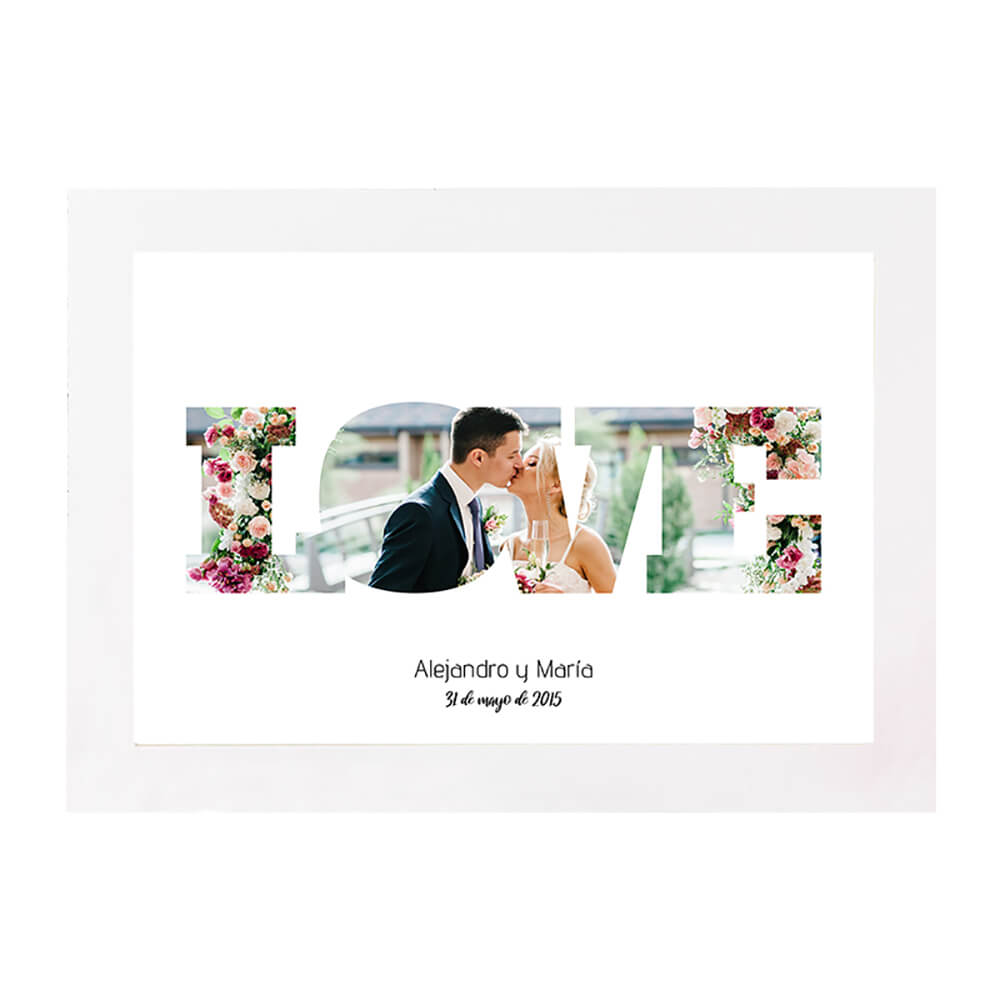 Lámina DIN A4 Celebraciones - Love