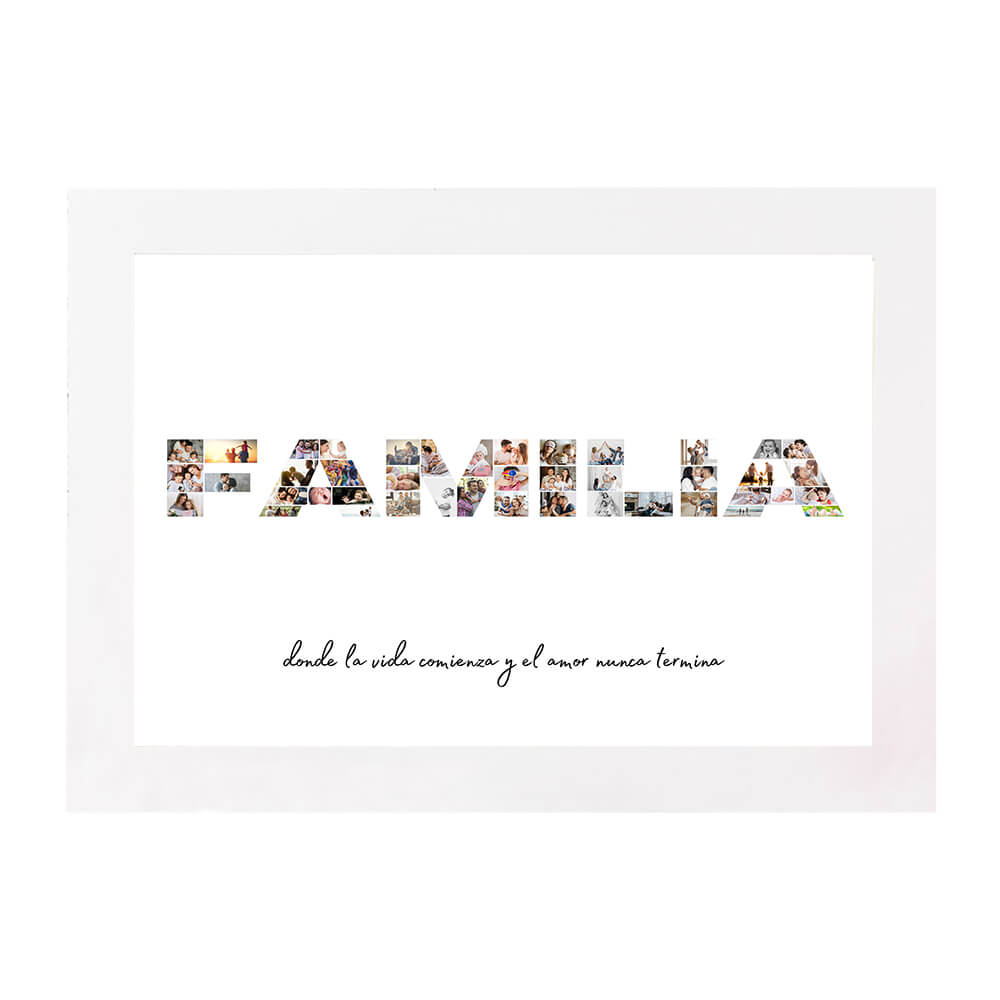 Lámina DIN A4 Familia - Familia Collage