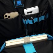 miniatura mochila para ordenador vista interior