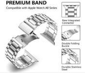 miniatura Correas de Metal Compatible con Correa Apple Watch 40mm 41mm 38mm