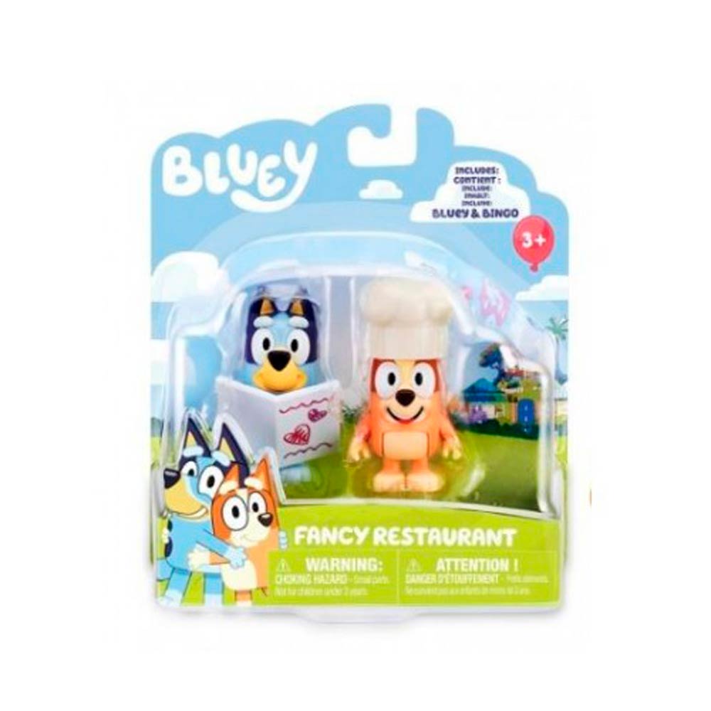 Pack de 2  - Bluey & Bindo Fancy Restaurant de Famosa