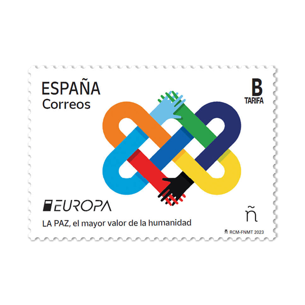 Sello Europa. La paz como mayor valor de la Humanidad Correos