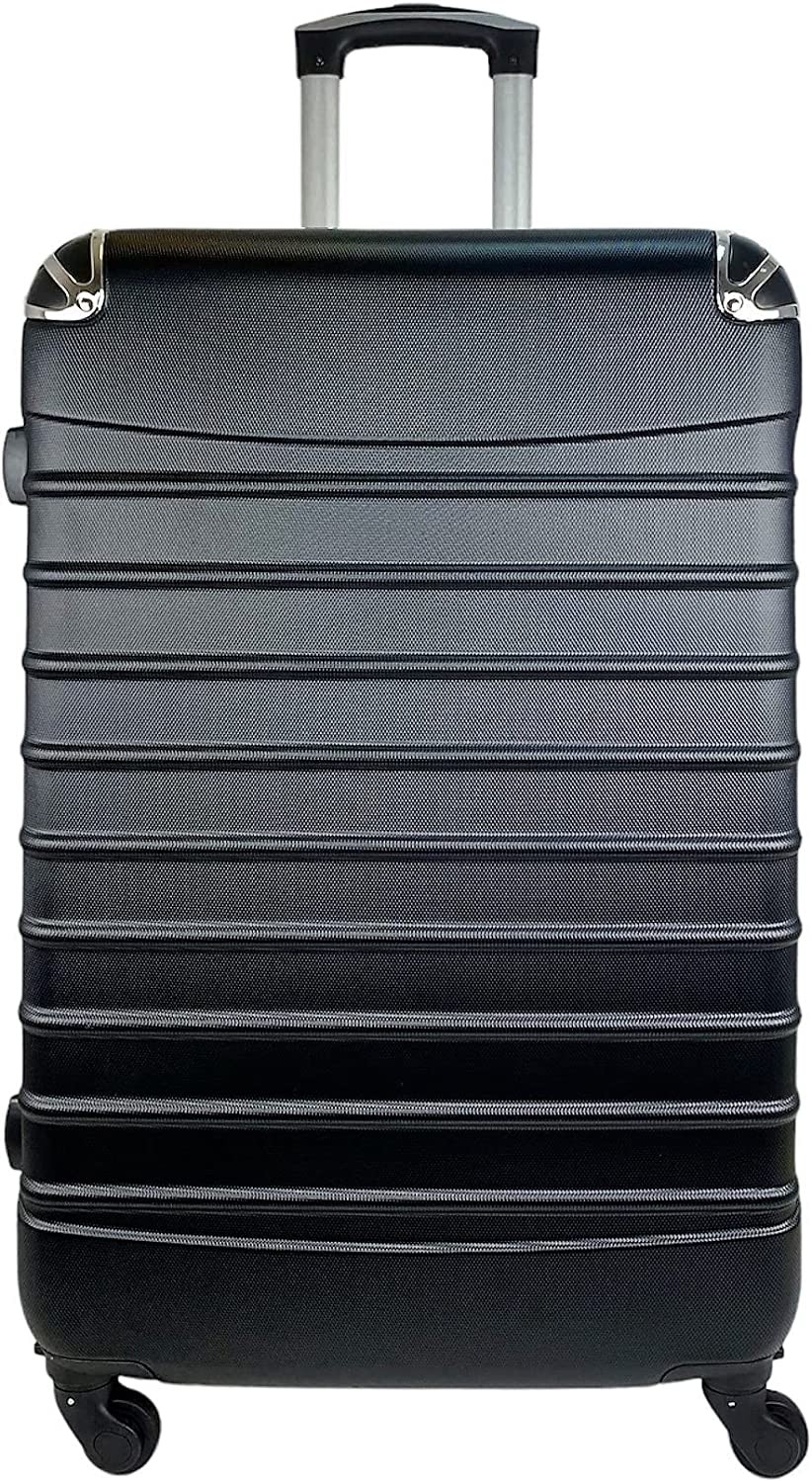 Coshano Maleta Grande de 4 Ruedas giratorias 360º Color Negro 75x45x28cm