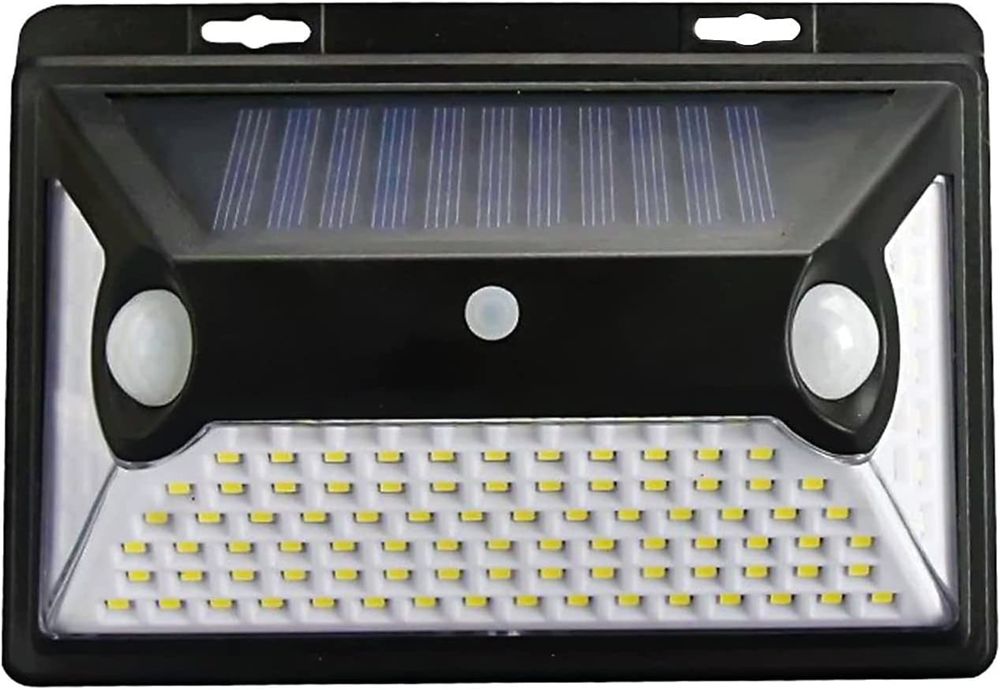 Ded Luz de Pared Solar con Sensor de Movimiento 118 LED Impermeable para Exteriores