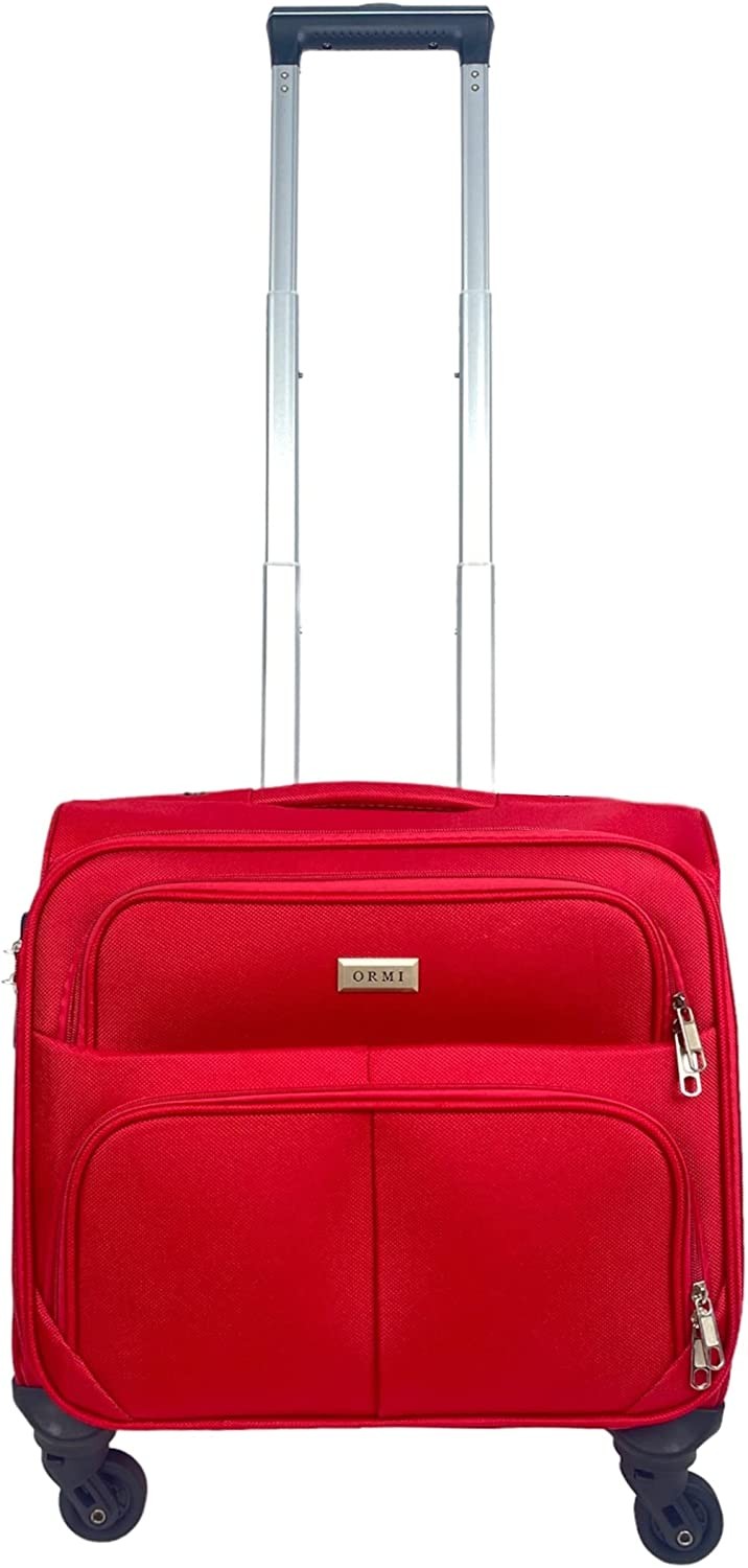 Ded Maletín Maleta con 4 Ruedas giratorias Color Rojo