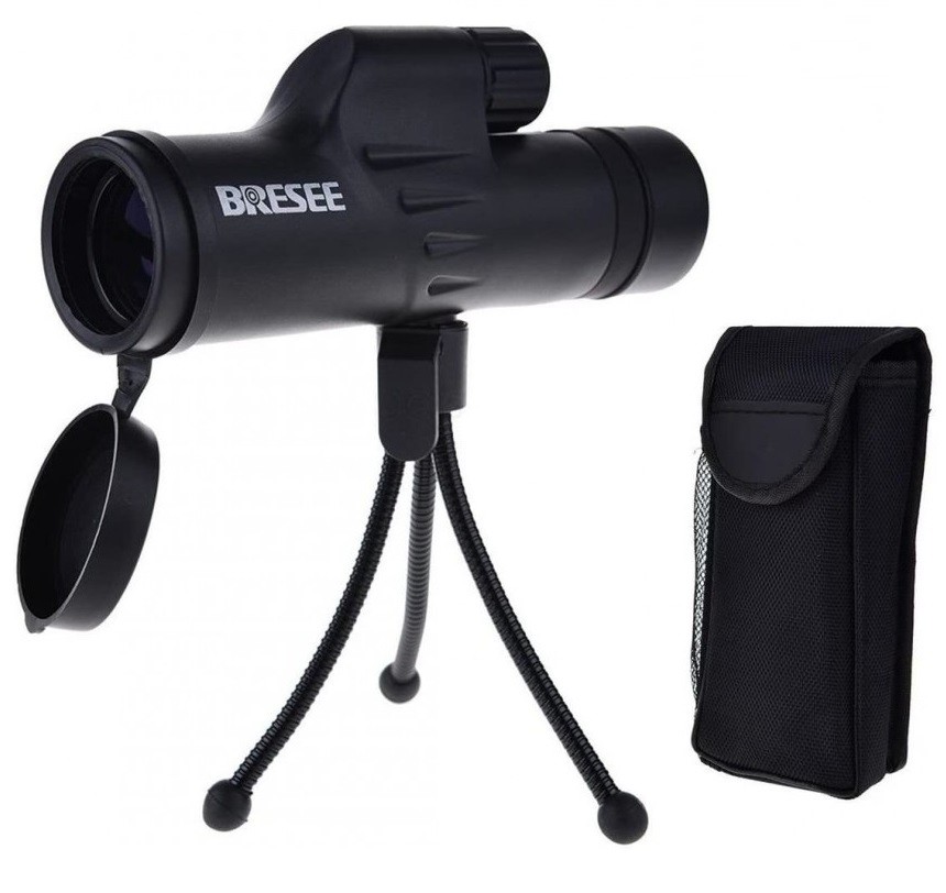 Bresee Prismático Telescopio Monoculo+ Tripode + Estuche