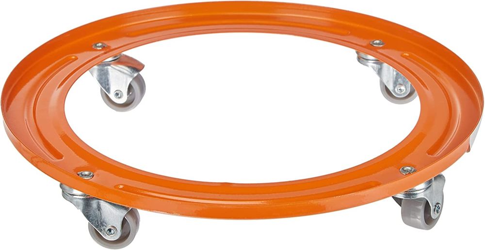 Broncinox Soporte metálico bombona, Ruedas 30x4x30cm