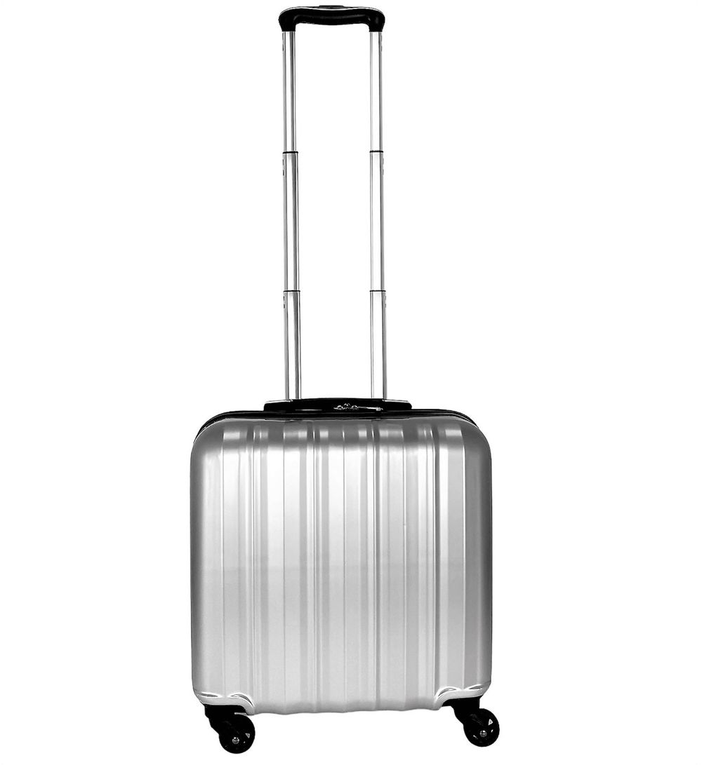 Coshano Maletín con 4 ruedas giratorias 360º ideal para Avión Color Plata