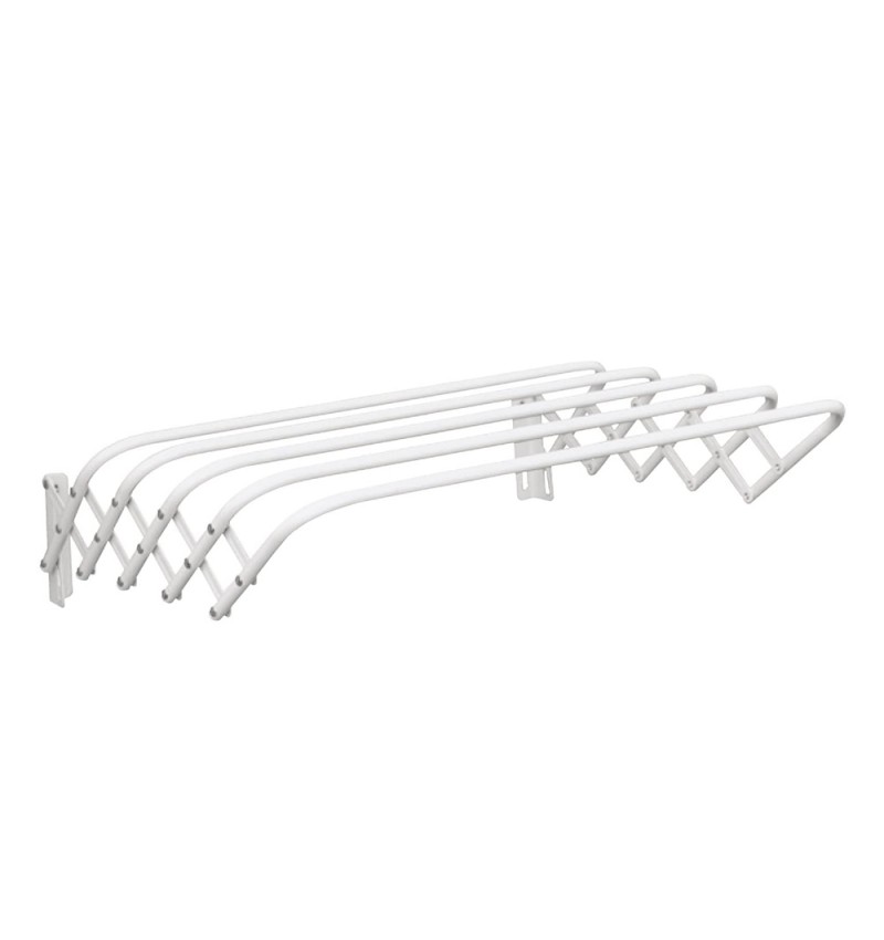 MSV Tendedero de ropa de metal blanco 80x45x19 cm