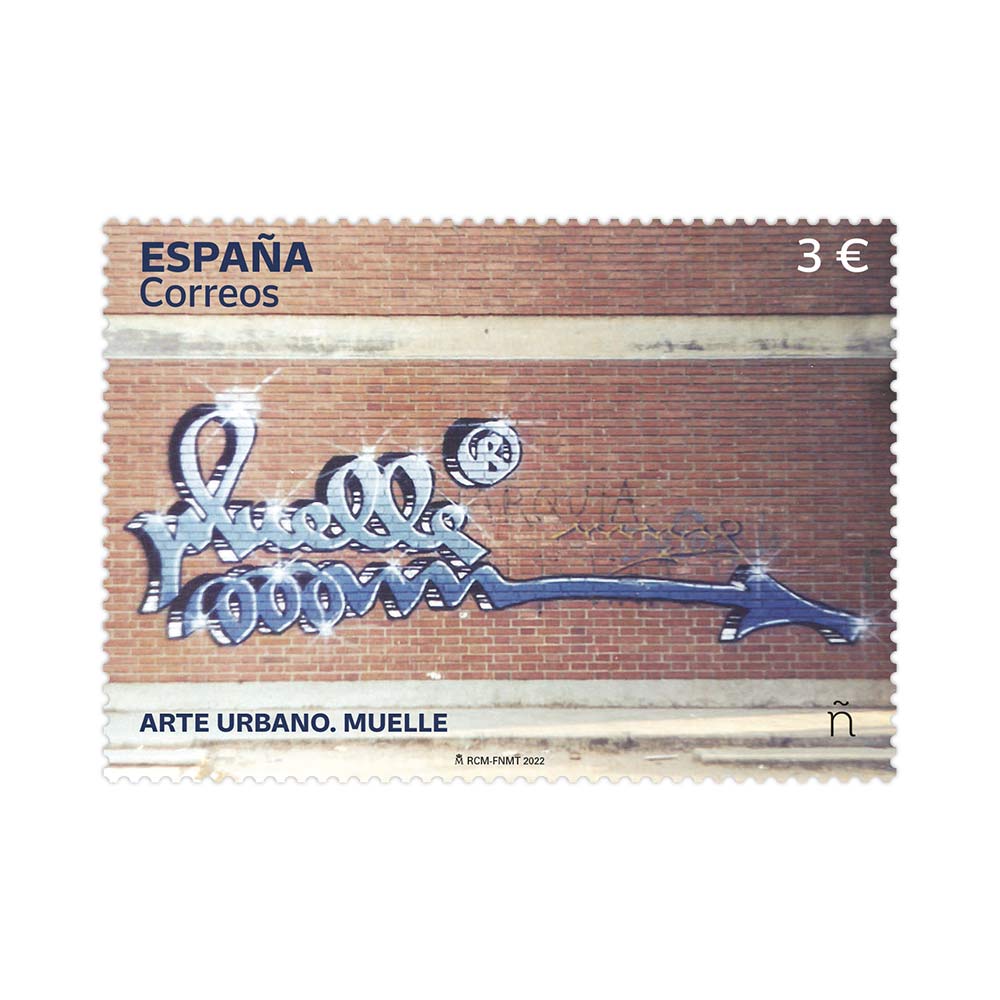 Sello Arte urbano. Muelle Correos