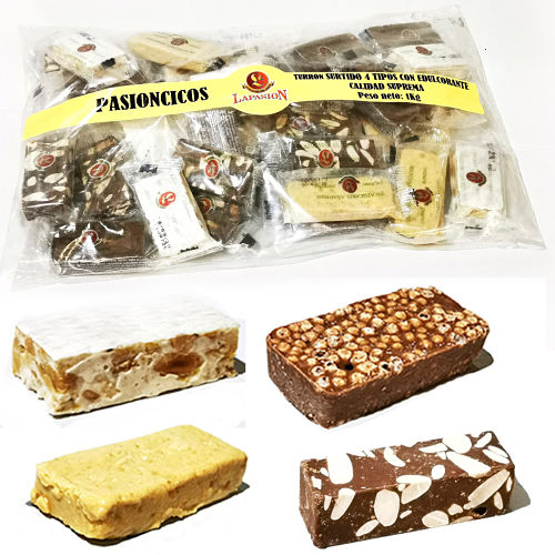 Porciones de turrones