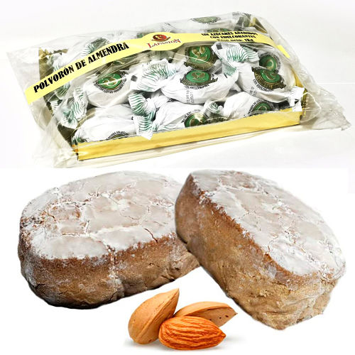 Polvorones de almendra Sin Azúcar Bolsa de 1kg