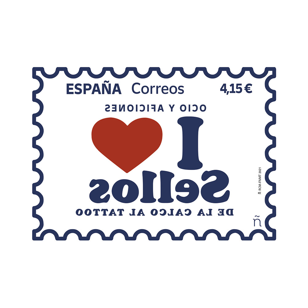 Sello Ocio y aficiones. Del calco al tattoo Correos