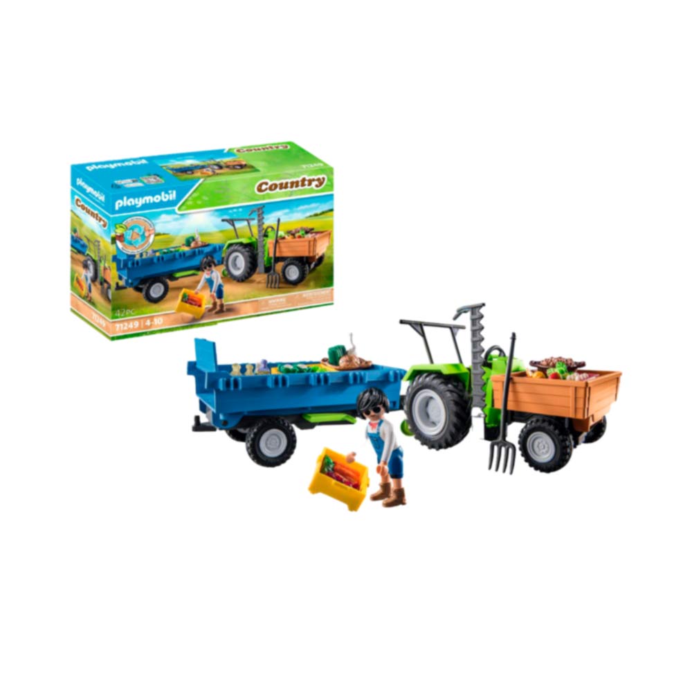 Playmobil Country Tractor con Remolque 71249