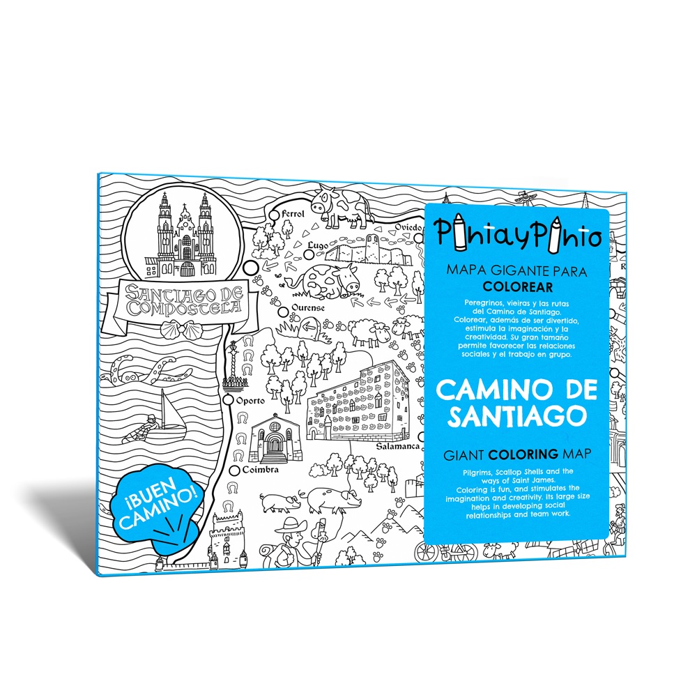 Pinta y Pinto Mapa gigante del Camino de Santiago