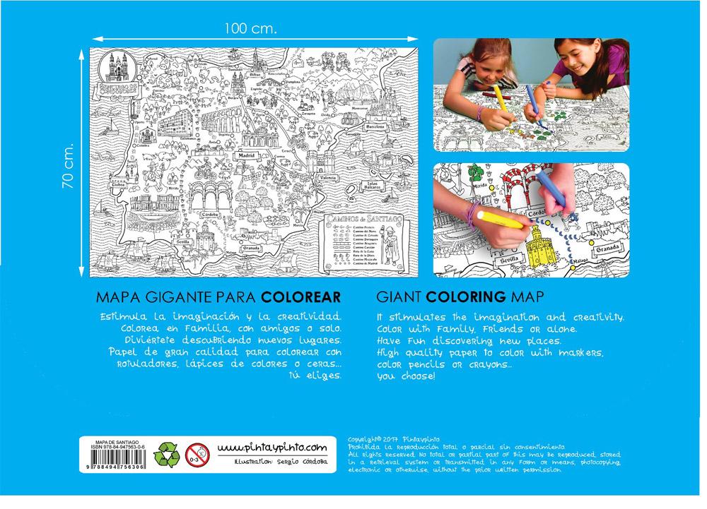 miniatura Mapa gigante del Camino de Santiago 2