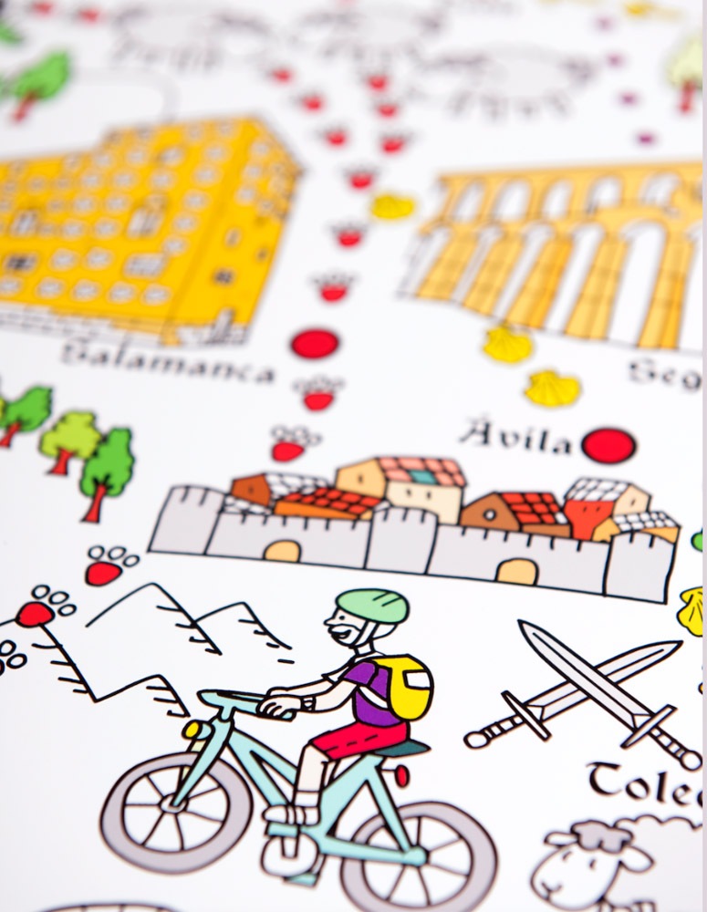 miniatura Mapa gigante del Camino de Santiago 4
