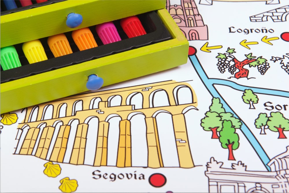 miniatura Mapa gigante del Camino de Santiago 3