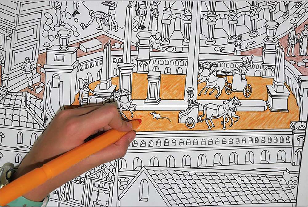 miniatura Mapa gigante Roma Imperial 3