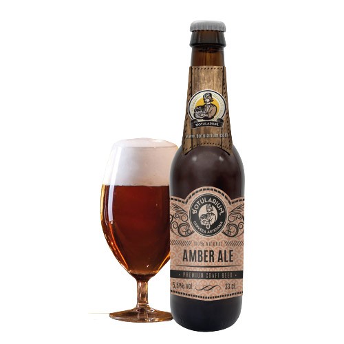 miniatura Cerveza Artesana Botularium Amber Ale -2