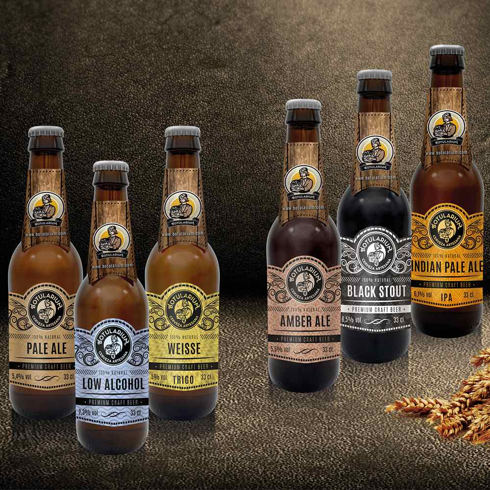 miniatura Cerveza Artesana Botularium Amber Ale -3