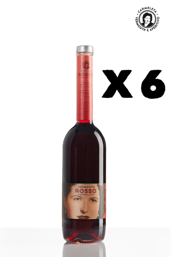 CAJA 6 BOTELLAS VERMUT ROSSO CARMELETA 75CL