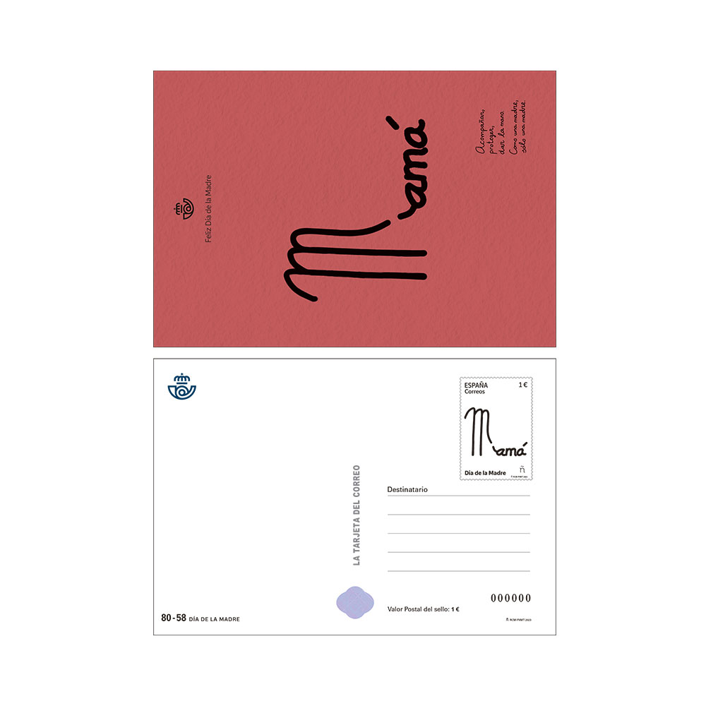 Tarjeta postal Día de la madre Correos