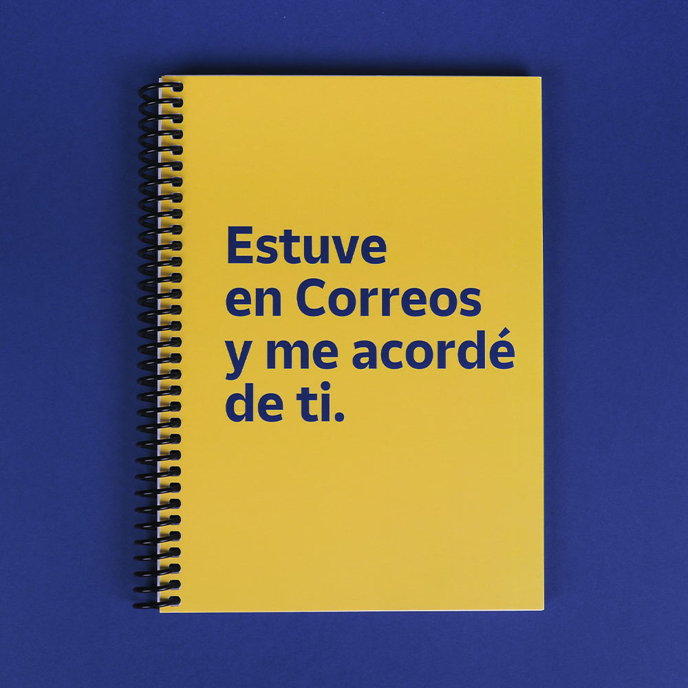 Frontal cuaderno Correos