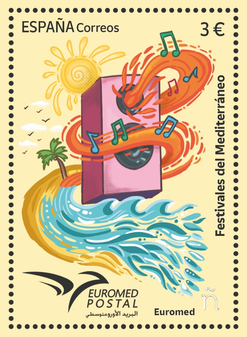 Sello Euromed 2023 Correos