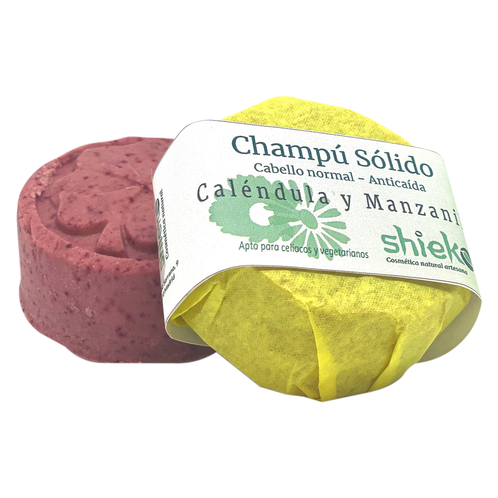 Champú Sólido Anticaída para cabello normal - quebradizo – con Caléndula y Manzanilla