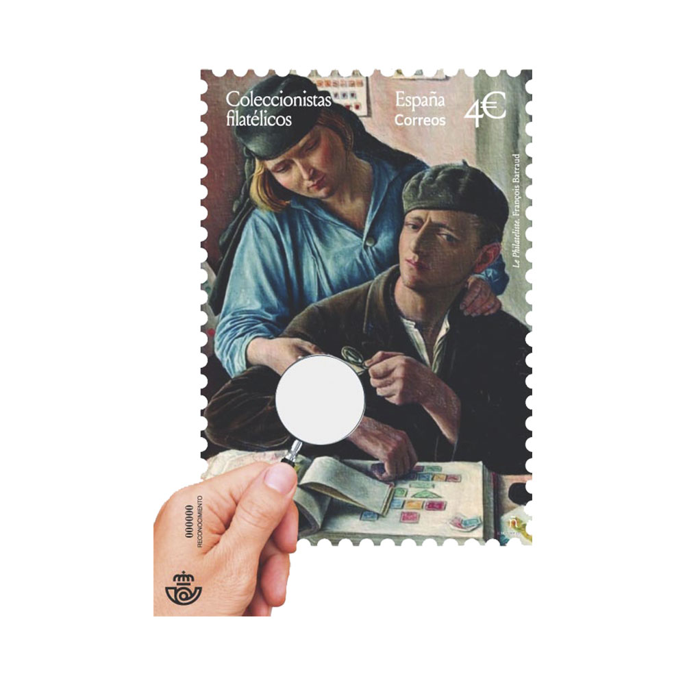 Sello Reconocimiento. Coleccionistas filatélicos Correos