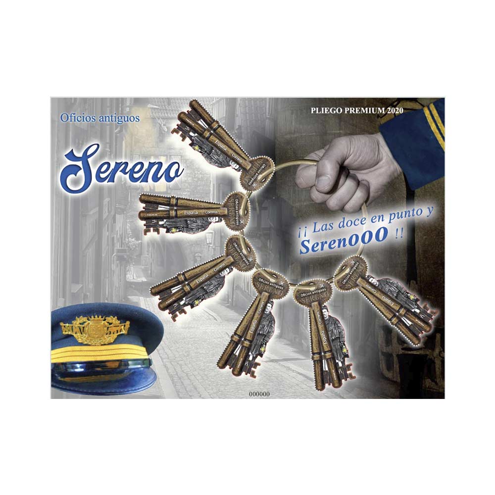 Sello Oficios antiguos. Sereno Correos