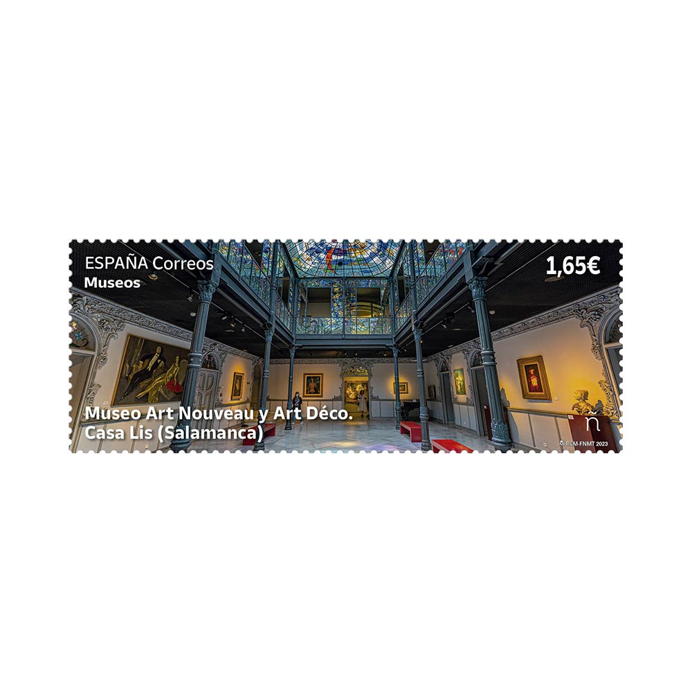 Sello Museos. Museo Art Nouveau y Art Déco. Casa Lis. Salamanca Correos