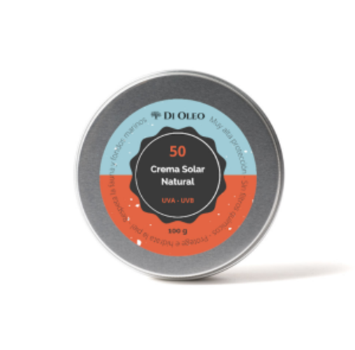 Crema Solar Natural SPF 50 No nano Lata 100g