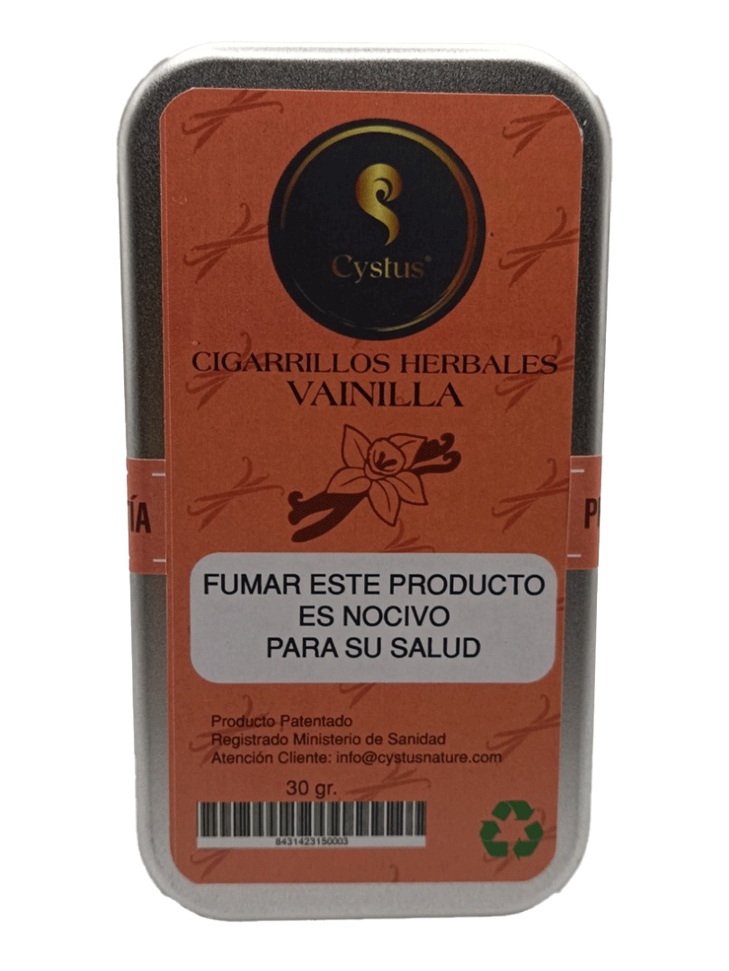 Cystus Pack 2 uds de picadura premium edition para liar cigarrillos herbales sabor vainilla