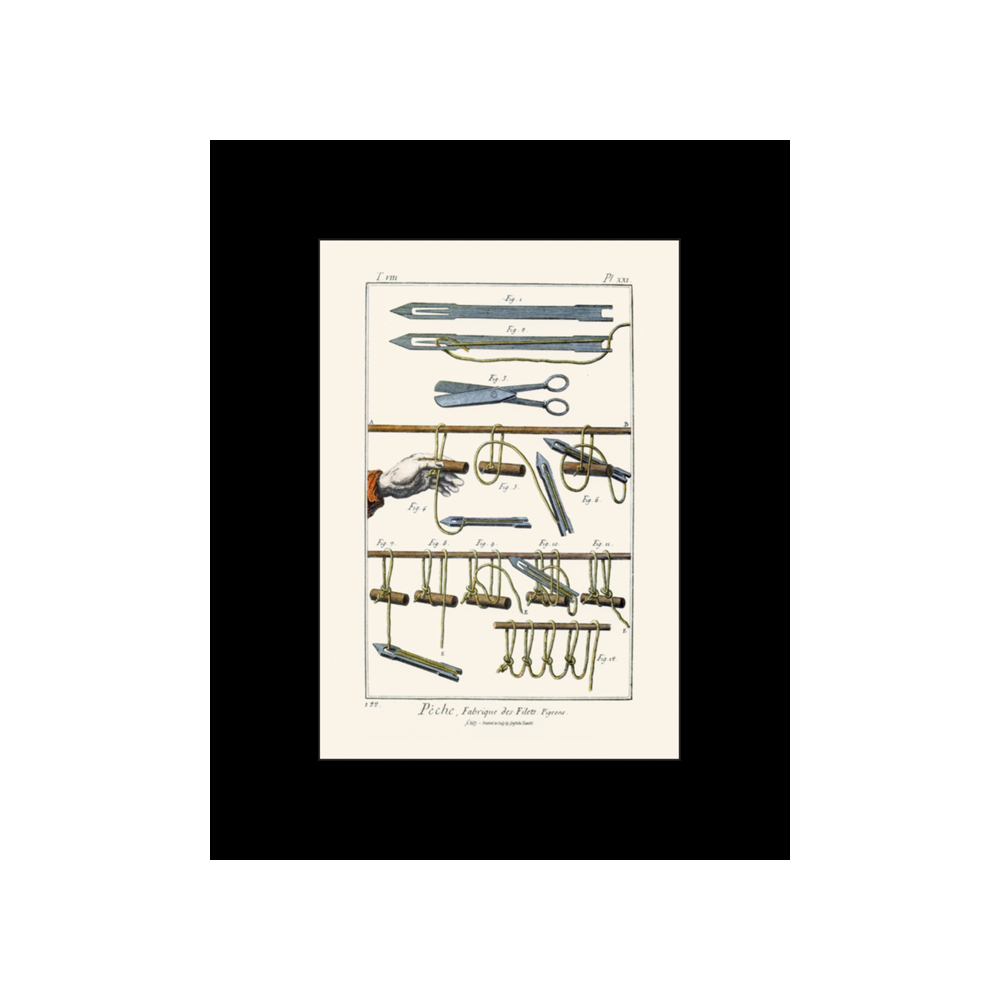 Lámina Tassotti Aparejos de Pesca